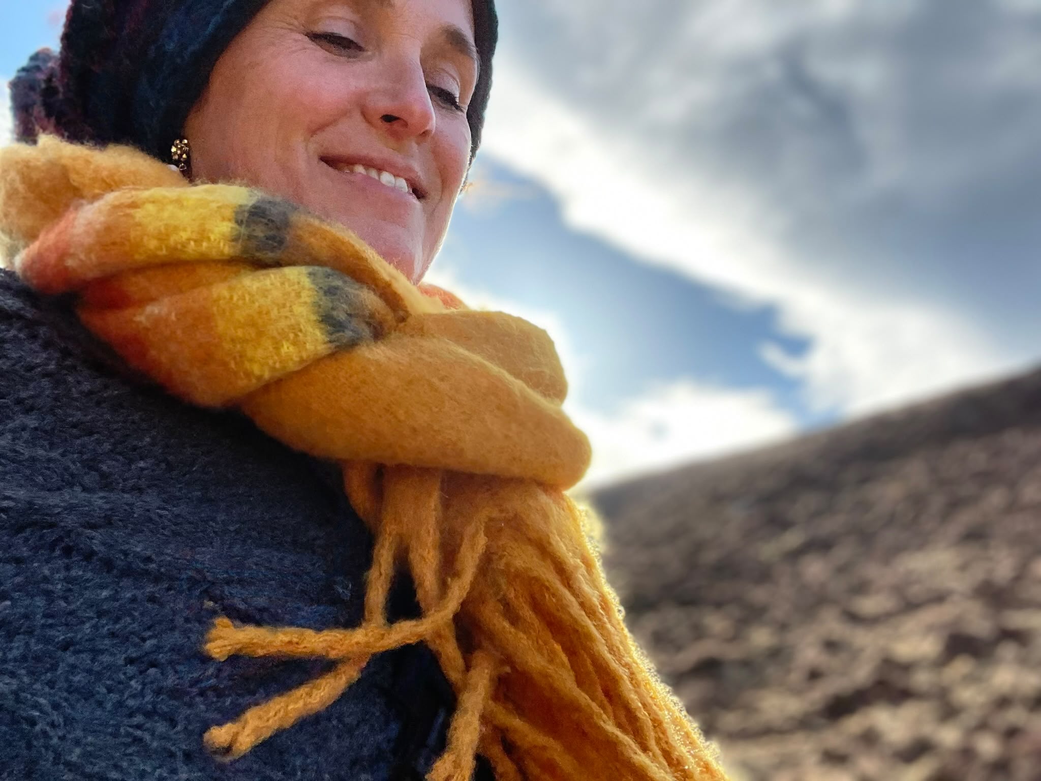 Yvonne enjoying time in the mountains